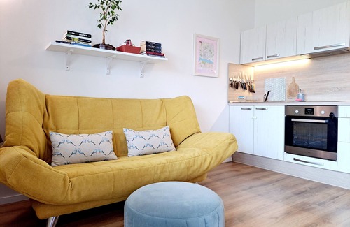 Bratislava Apartment | Yellow Couch