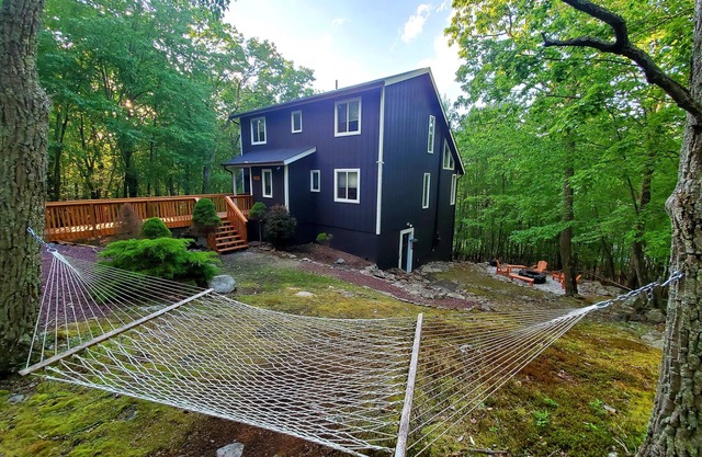 #1 Rated Poconos Retreat Near Bushkill Falls – Game Room, Deck, Fire Pit & More!