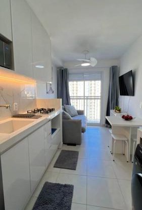 1507A Chácara Santo Antônio 1 dormitório com sacada Apartamento completo