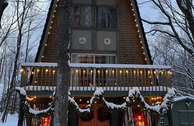 1969 Mid Century Modern Ski Chalet w Views of Boyne Highlands Next to Nubs Nob