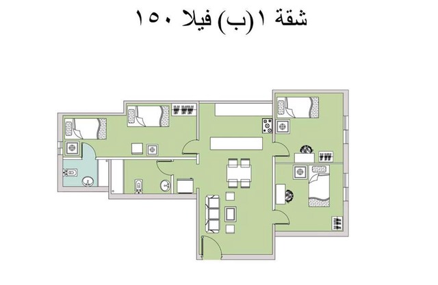 1B V150B Chalet 3bedrooms basement green beach