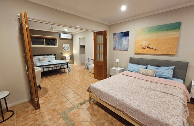 2 bedroom chique unit in an acreage suitable for a close to nature experience.