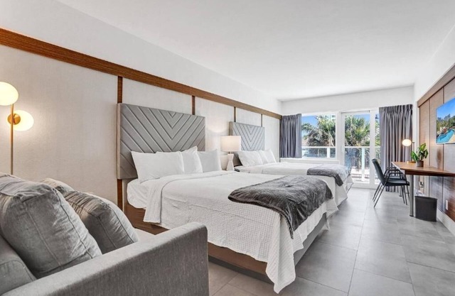 2 Queen Unit w/Balcony at The Garden Hotel | Perfect Spot for Beach Lovers