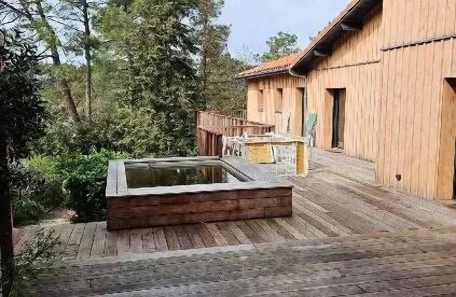 219 - Flucht zwischen See und Ozean Wald - Ausgezeichnete Holzvilla mit Spa für 13 Personen