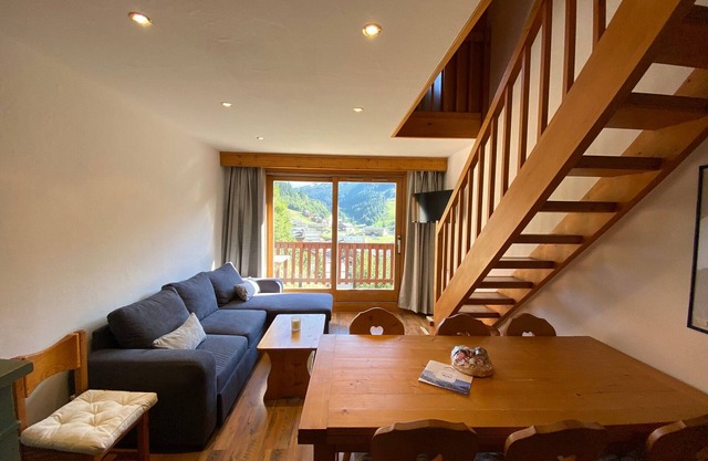 3-room duplex at the foot of slopes, 6 ppl, central Méribel