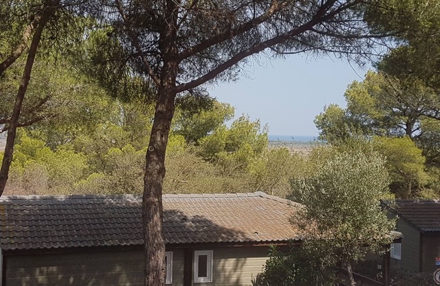 35m2 air-conditioned 2-bedroom chalet with lovely view, near Cap d'Agde beaches