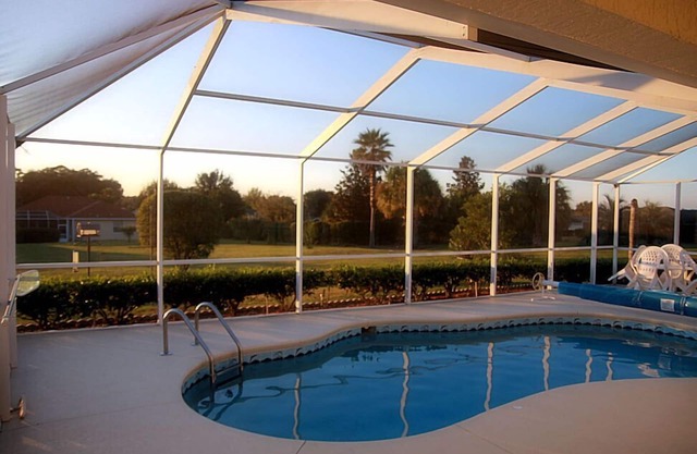 4-bedroom villa with solar heated pool