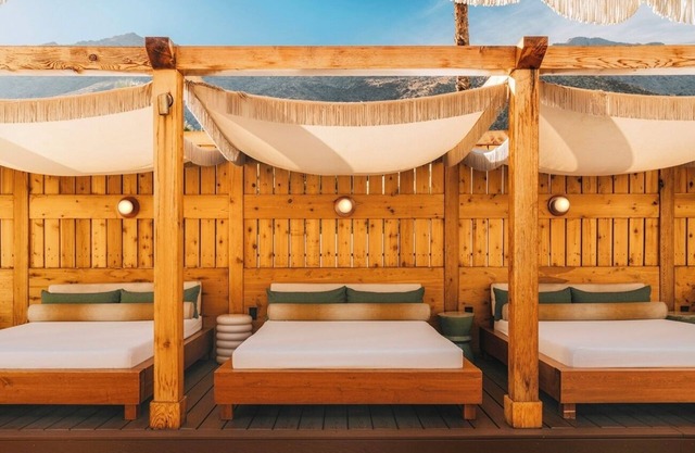 4 Comfortable Rooms Near Palm Springs Attractions | Balcony | Outdoor Pool