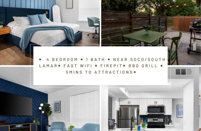 4BR combined Downtown Austin: Workspace - SoCo