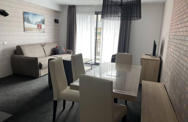 80m from resort center, view ski slopes, swimming pool, balcony, tv, ski locker, 52m², Gourette