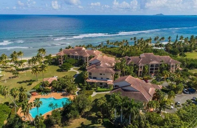 A dip in the warm Caribbean waters or a swim in the Olympic-size pool