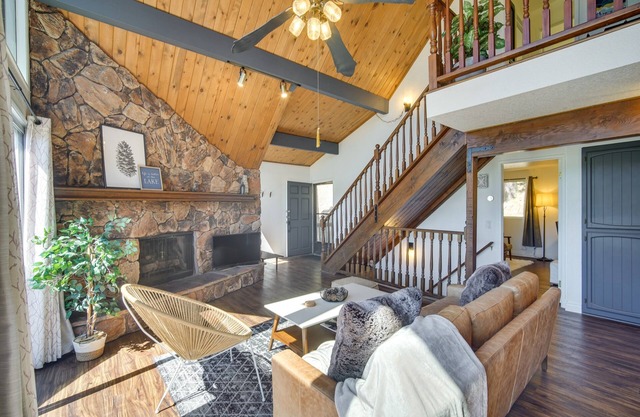 A-Frame Cabin w/ Game Room, Mtn Views, & Grill!