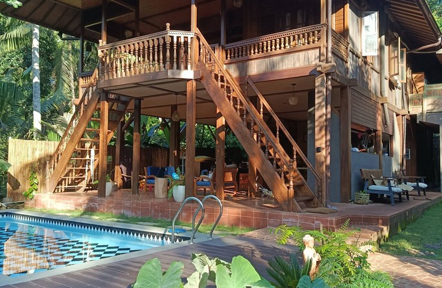 A traditional wooden house far from the rat race in the real Bali.