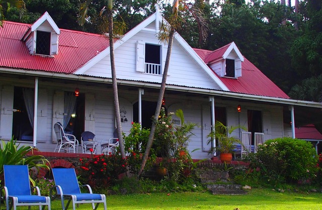 A typical Caribbean plantation house, with superb panoramic ocean views.