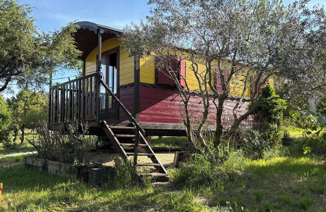 Adorable "Carpe Diem" caravan in a peaceful natural setting