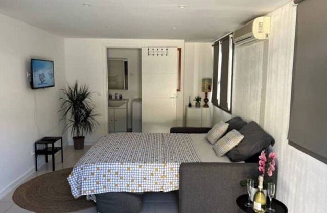 Adorable studio (sleeps 3) with parking and outdoor space