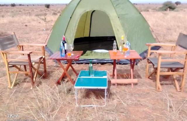 Amanya Double Pitch Tent with Mt Kilimanjaro View