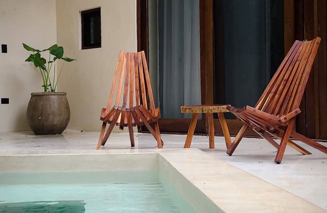 Amazing new jungle lodge in Tulum with private pool.