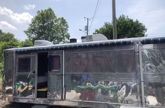 Antique 1958 Spartan Camper Trailer, Ocean Lakes Cmpgrnd, I-33.