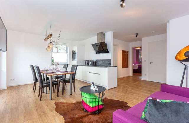 Apartment 2 Deluxe Studio, 52 sqm, 1-4 persons, 1 bedroom, living room and balcony