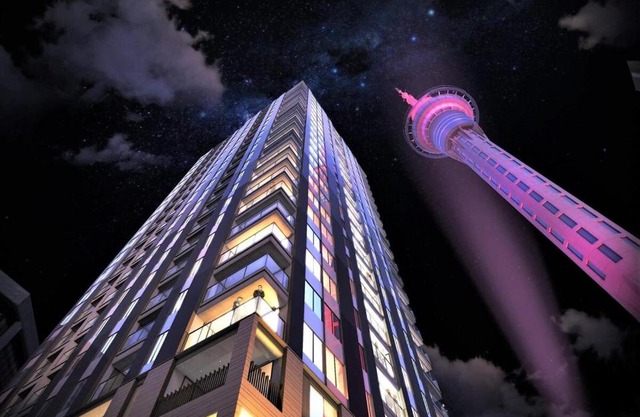 Apartment in Auckland City in Front of Sky Tower