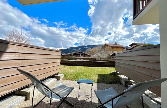 Apartment with terrace and view on the Mont Blanc
