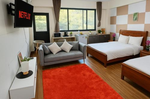 Apia Studio, 2 Beds, AC, Wi-fi, TV, 5min to town 211