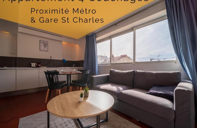 Appartement 5 couchages Gare St Charles/Joliette