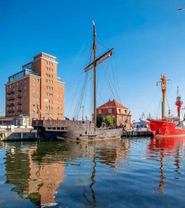 Appartment im Ohlerich Speicher in Wismar mit Stadt -und Meerblick