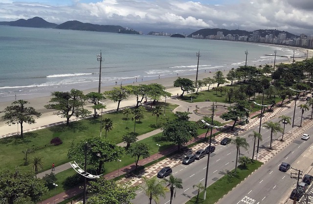 Apto de frente pro mar em Aparecida, em Santos/SP