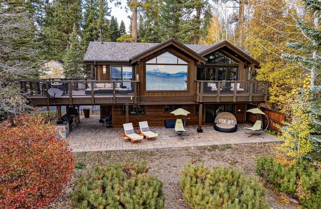 Aqua Vista Lakefront Estate by Tahoe Getaways - 6 BR in Carnelian Bay w Buoy, Pier & Game Room