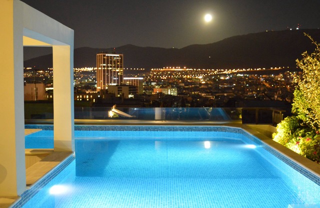 Athens Lycabettus Hill Penthouse, private roof garden & pool