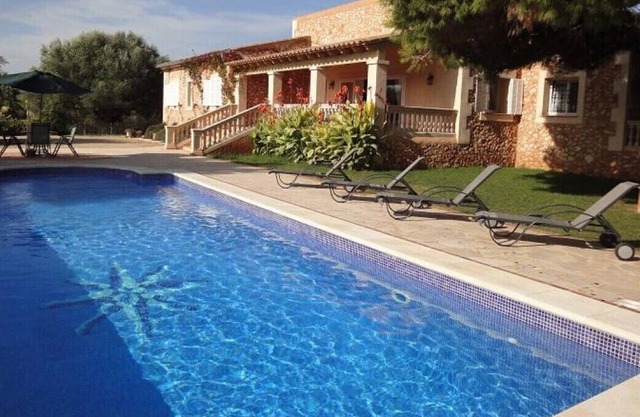 Attractive, recently built, Mallorcan style property with splendid sea views.