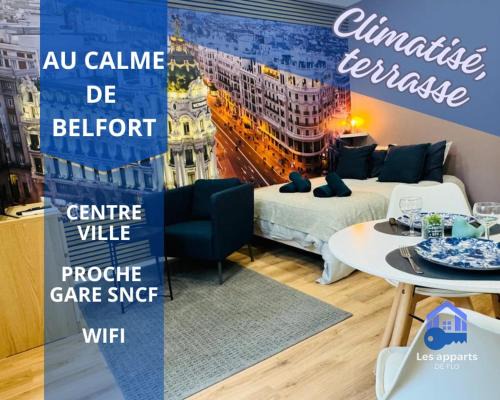 Au calme de Belfort, climatisation, terrasse