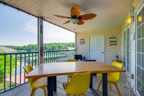 Balcony with Marina Views Lake Ozark Hideaway!