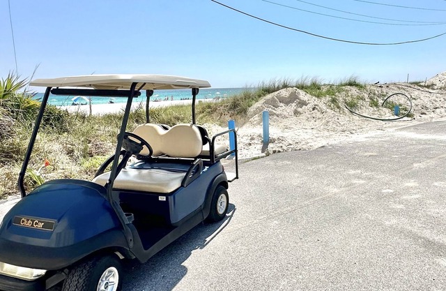 Beach Bum Club: Golf Cart Included for Ultimate Coastal Bliss
