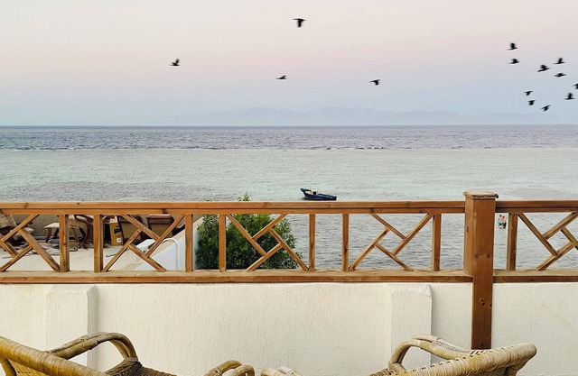 Beach front studio with huge roof top terrace