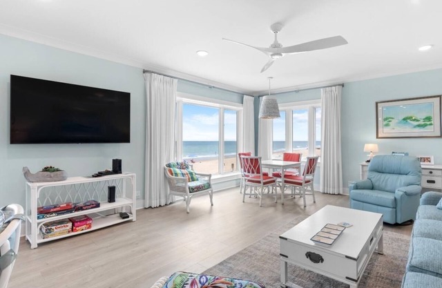 Beachfront Bliss: 3 Bdrm 1st Flr