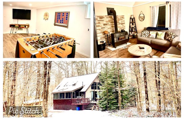 Bear Chalet close to ski slopes, 2 lake access & gameroom!