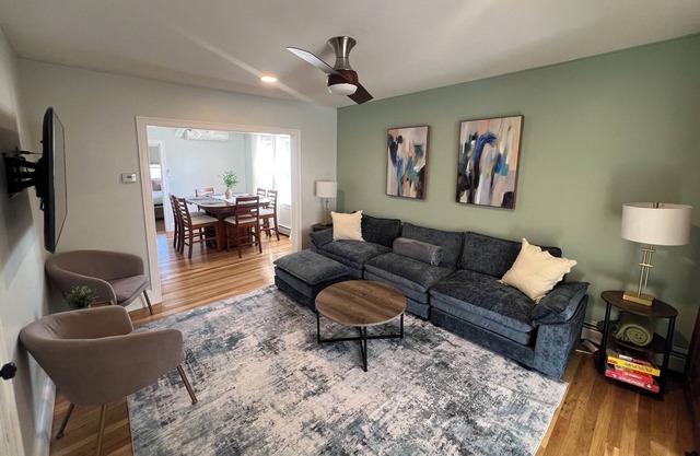 Beautiful 3BR+Office+Parking+Backyard near Boston-Cambridge.