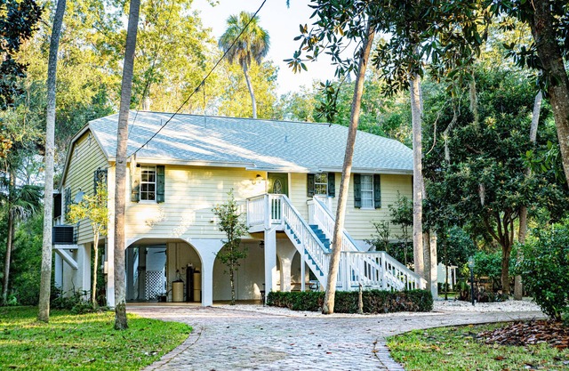 Beautiful and Secluded Waterfront Home With 2 Docks on 2.5 acres.