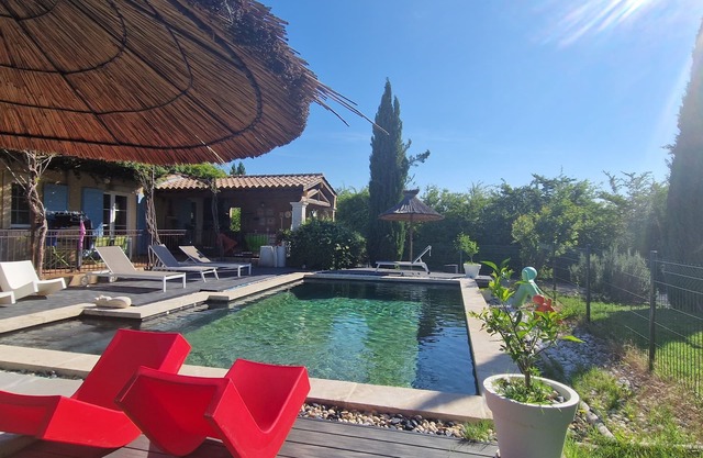 Beautiful and spacious property with pool, garden and trees