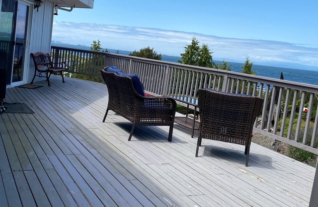 Beautiful home with views of the Straits of Juan De Fuca.