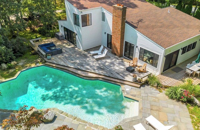 Beautifully Renovated Southampton Home with Modern Design, Private Pool,.