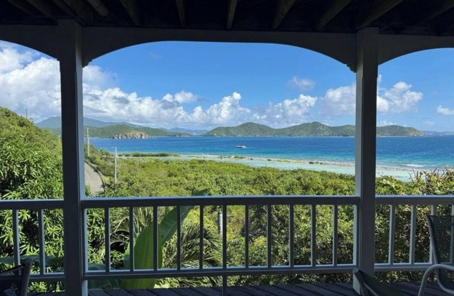 Blue Pearl Villa in St. John USVI, private, gated, 6 bed, 2 bath, private pool.