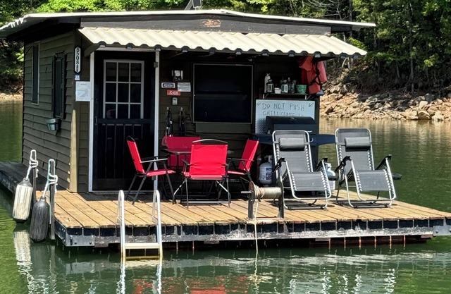 Boathouse only accessed by boat/canoe/kayak NO WIFI/NO charging of any device