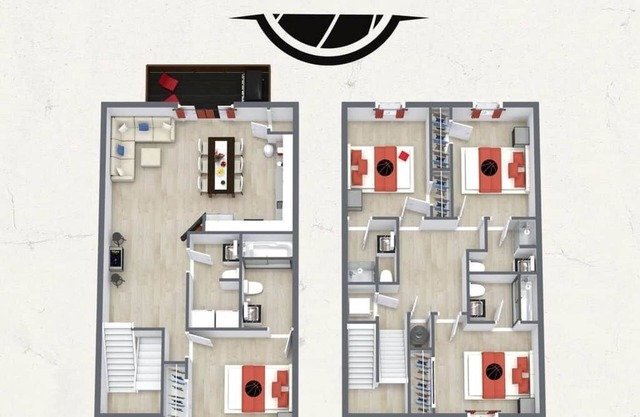Bobby Knight Hall - 4 Bd Townhome by IU Sports