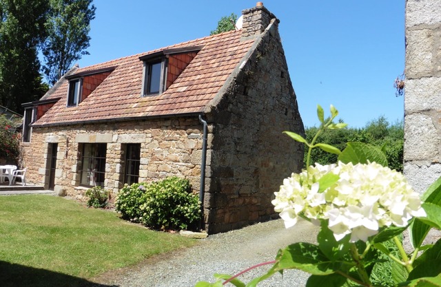 Breton stone house in Trégastel on the Pink Granite Coast