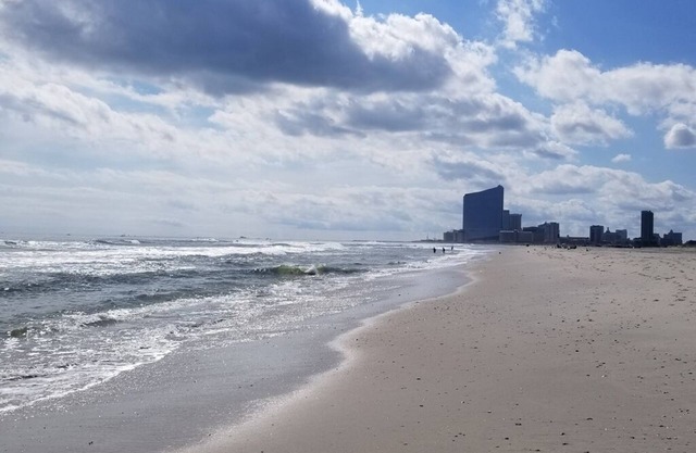 Brigantine Beach during the day and Atlantic City at night, best of both worlds!