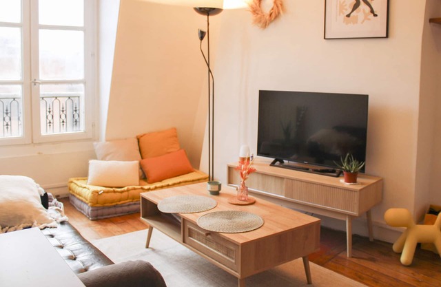 Bright 28m² overlooking the Paris rooftops